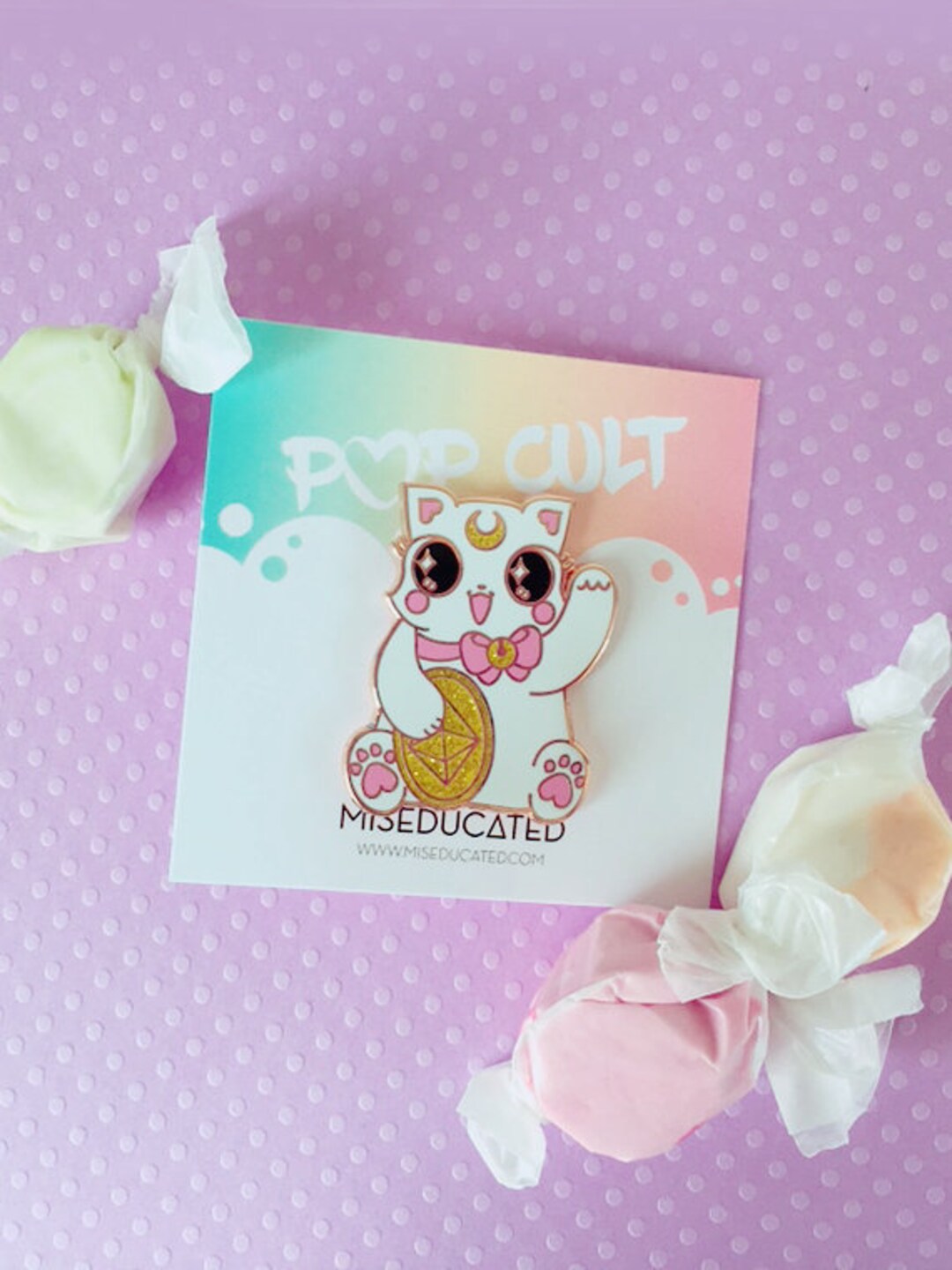 Maneki Neko Ethereum Cryptocurrency Kitty Cat Pin - Etsy