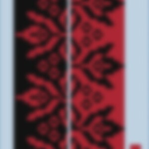 Gerdan Beading Pattern: Red Black Ukrainian Ornament Necklace (Digital Download)