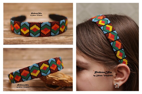 Geometric Embroidered Headband Geometric Embroidered Headband