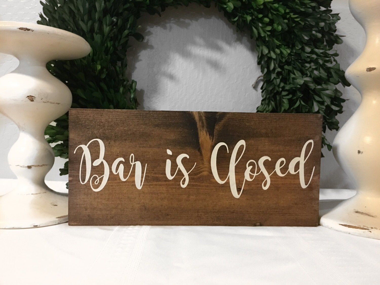 Bar is Closed Sign Bar Sign Wood Sign Bar is Closed Etsy