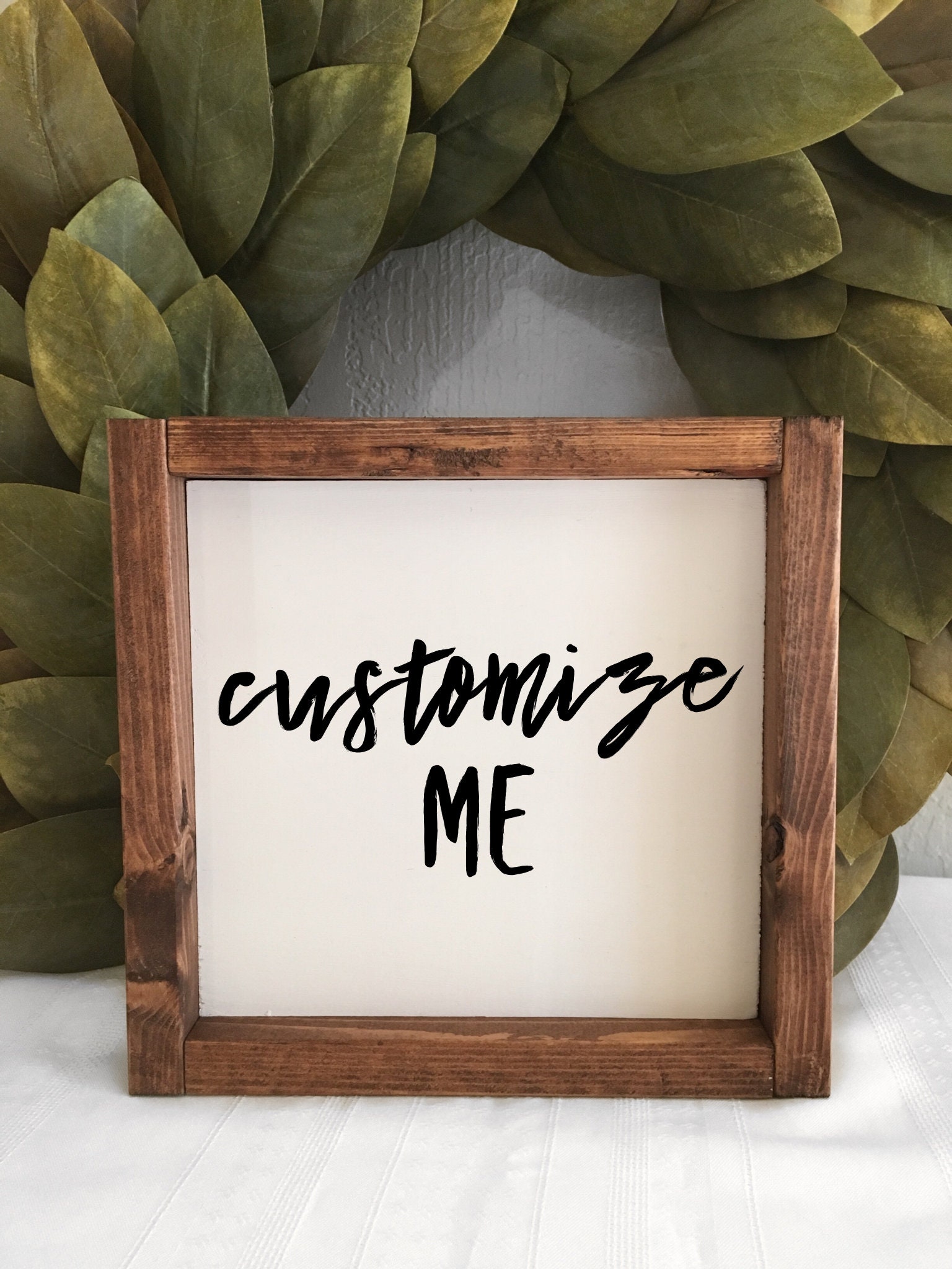 9L x 8W Custom Wood Framed Sign Custom Home | Etsy