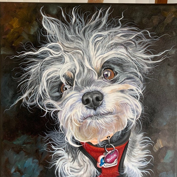 Pintura personalizada para perros, pintura personalizada de animales, pintura personalizada para mascotas, regalo para mascotas, arte abstracto para perros, arte cano, arte animal, regalo de cumpleaños