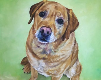 Custom dog painting, custom dog portrait, custom pet painting, custom pet portrait, canvas art, pet owner's gift, pet loss gift, art gifts