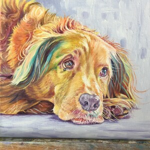 Custom dog painting, custom pet painting, pet gift, birthday gift, custom painting, animal art, custom pet portrait