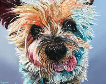 Custom pet painting, custom dog painting, custom pet portrait, pet gift, animal painting, custom oil painting, dog portrait