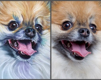 Custom pet painting, custom pet portrait, custom dog painting, custom dog portrait, pet owner gift, pet lover gift, pet loss gift