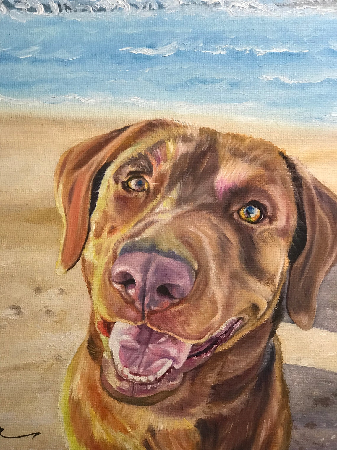 Custom Dog Painting Custom Dog Portrait Custom Pet Painting Etsy