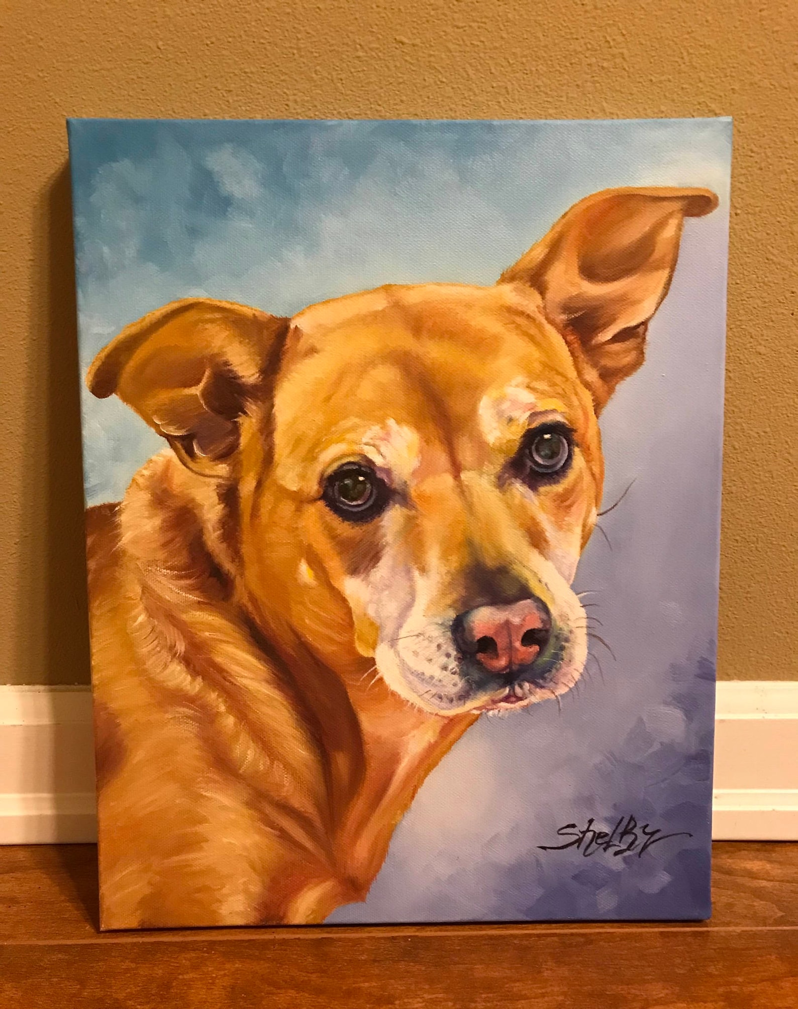 Custom Pet Painting Custom Pet Portrait Custom Dog Painting Etsy