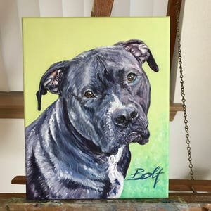 Custom dog painting, custom animal painting, custom pet painting, pet gift, abstract dog art, dog art, animal art, birthday gift image 5