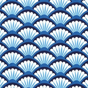 Fan Dance in Blue by Michael Miller Fabrics  (Yds. or Bolt)