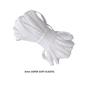 10 yds. Super Soft Elastic (5mm) - In stock ships from USA