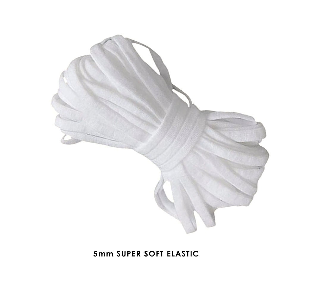 Super Soft Elastic 5mm IN STOCk ships from USA Etsy