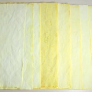 Yellow Ink Dyed Papers, 8.5&quot; x 11&quot; ~ Scrapbook or Stationary Supply ~ Tea and Coffee Card Making, Collage, Junk Journal Paper Crafting