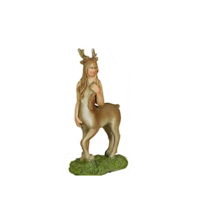 Miniature Female Centaur Figurine, CHIRONA ~ Fairy Garden Supply & Terrarium Miniatures ~ Enchanted Woodland Home Accents