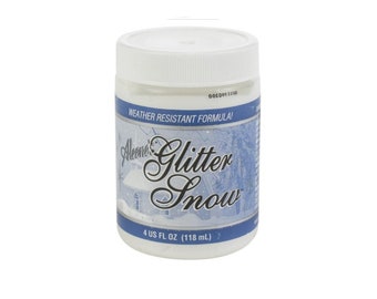 Aleene's Glitter Snow, Dries Spongy ~ Fake Snow Holiday Crafts Supply ~ Christmas Fairy Gardens ~ Winter Dollhouse Miniatures