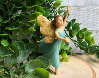 Miniature Dancing Fairy ~ Fairy Garden & Dollhouse Accessories ~ Terrarium Figurines ~ Diorama Craft Supply