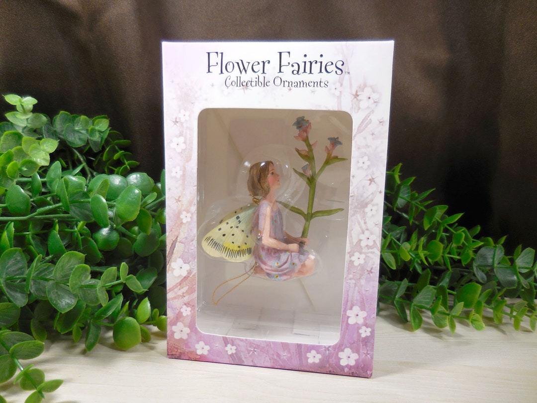 Forget Me Not Flower Fairy Figurine, Purple Box, Collectible Ornaments ...