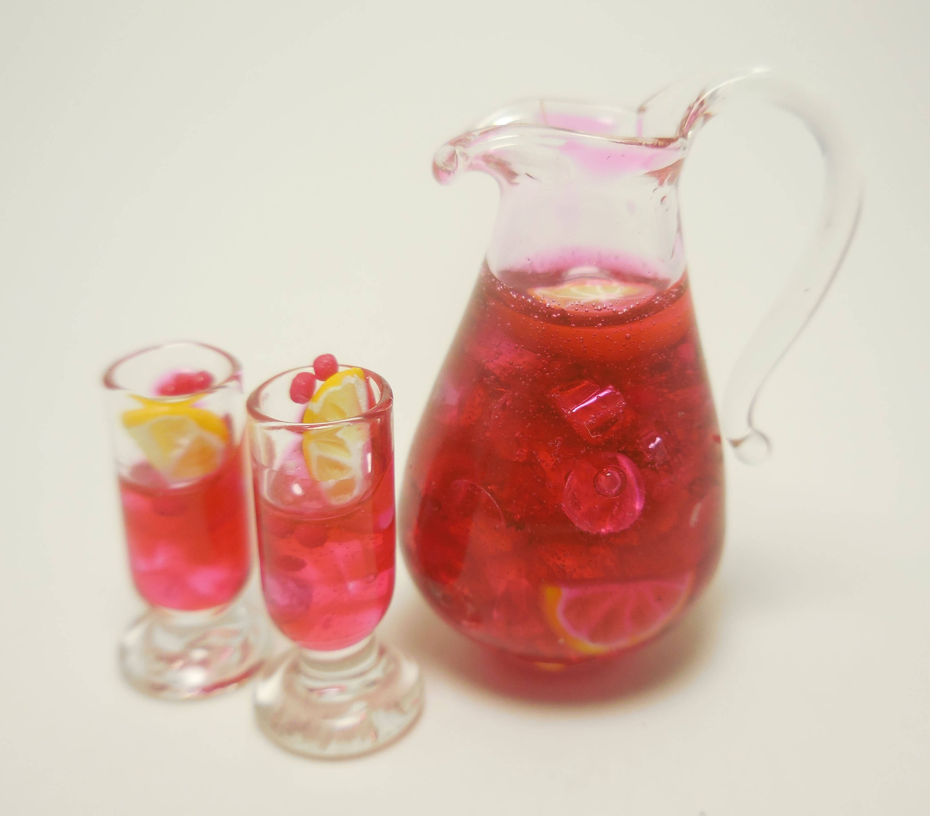 Pack of 5 Dollhouse Miniature Mint Cocktail Glasses Wine Model for 1:12 C