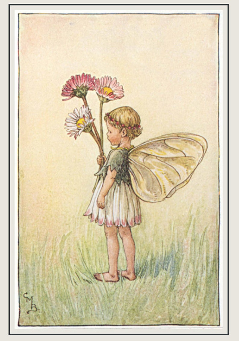 Daisy Flower Fairy Figurine Cicely Mary Barker Flower Fairies Collectibles Fairy Garden Accessories Nib Retired Home Living Plants Sultraline Id