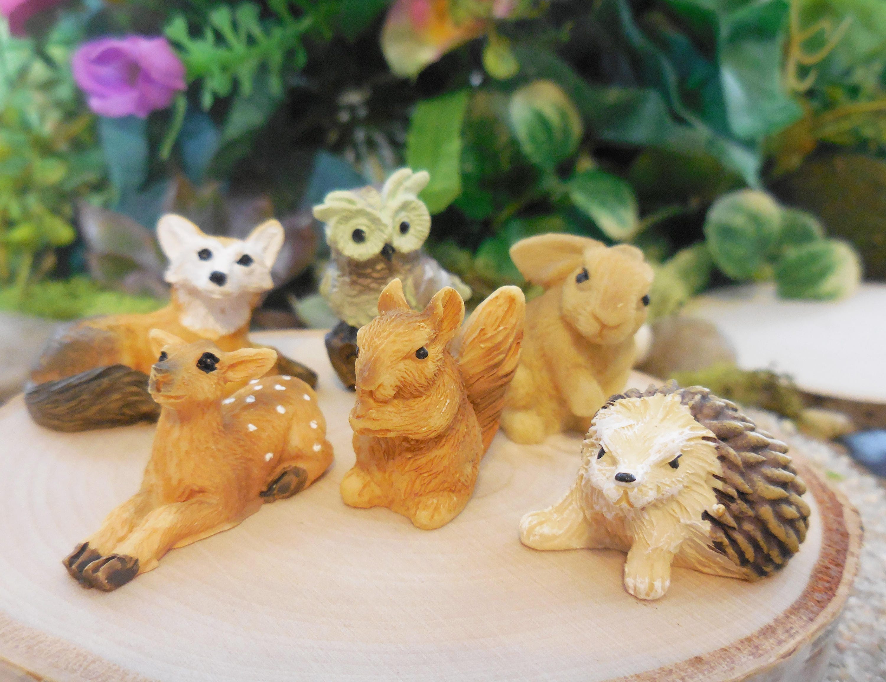 woodland animals figurines