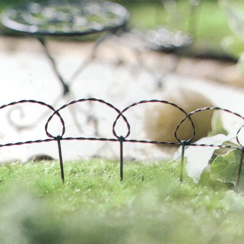 Dollhouse Miniature Fairy Garden Wire Edging Fence 1" x 60" 