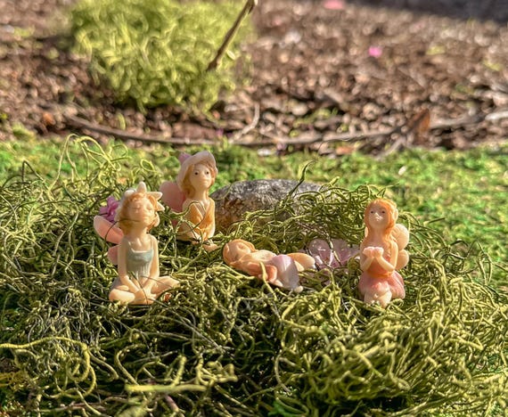 Top Collection Miniatur-Figur – Schlafende Blume Mit Fee, Für Garten, Terrarium & Feengarten, Handbemalt Aus Kunstharz