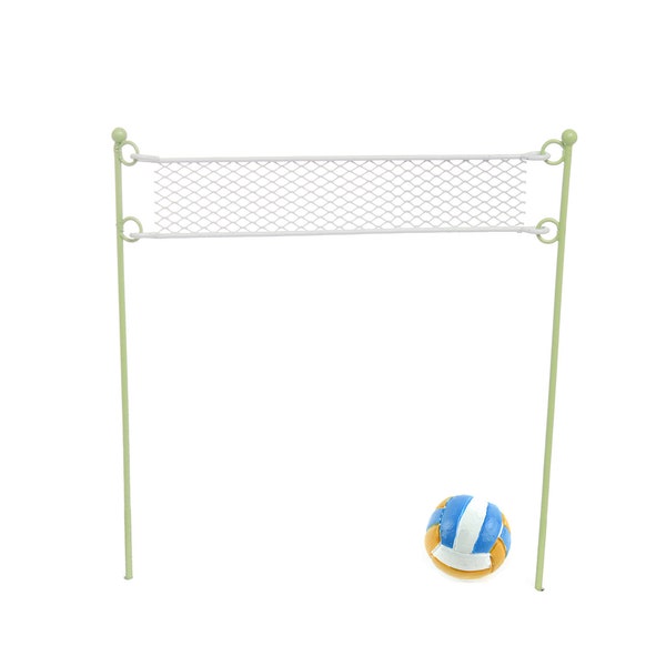 Miniature Volleyball Net ~ Fairy Accessories & Supplies ~ Novelty Sports Theme Floral or Garden Picks