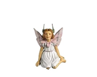 Stork's Bill Flower Fairy Figurine ~ Cicely Mary Barker Flower Fairies Collectibles ~ Fairy Garden Accessories ~ NIB Retired