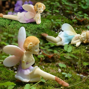 Miniature Flower Princess Fairies in Assorted Styles ~ Spring Fairy Garden Accessories & Supply ~ Flower Themed Crafts and Party Decor