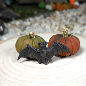 Mini Fairy Garden Bats ~ Halloween Dollhouse Miniature Bat ~ Fall Fairy Garden Accessories & Supplies ~ Day of Dead Dioramas