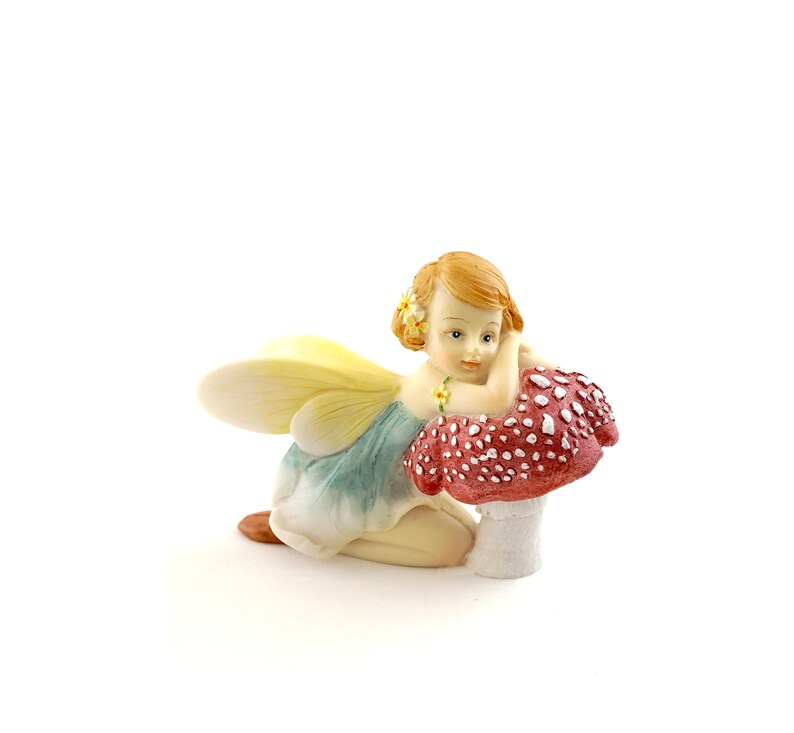 Sleeping Princess Garden Fairy Figurines Miniature Fairies Etsy