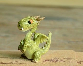 Baby Dragon Figurine Etsy