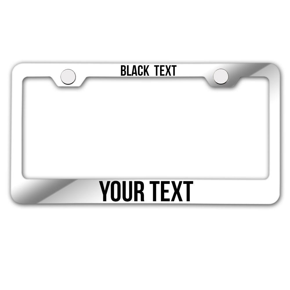 BLVD Custom Laser Engraved Gold Stainless Steel License Plate Frame - Add YOUR Text!