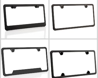 2 Mount Holes Black WinCraft Towson University Tigers Alumni License Plate Frame Metal with Inlaid Acrylic 