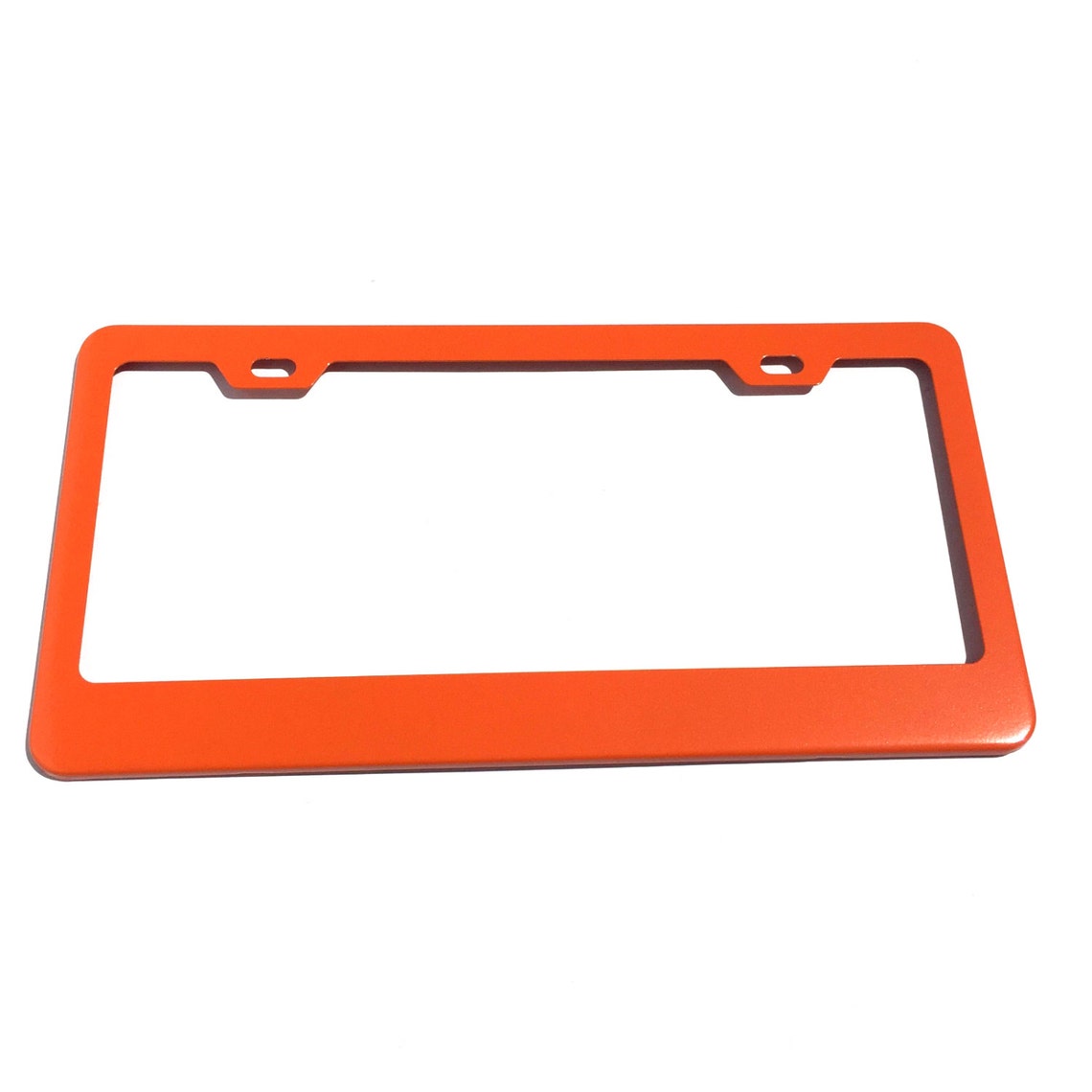 thumbnail image 2 of YY-AUTO Stainless Steel License Plate Frame – 2 Holes – Silver Powder Coated – Universal 2 of 5