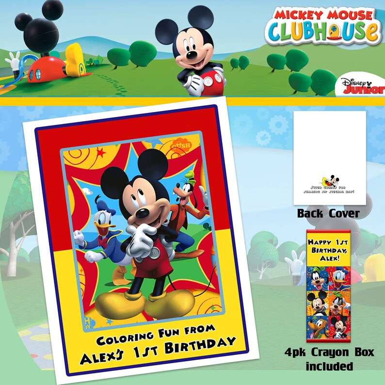6100 Mickey Mouse Coloring Book With Crayons HD
