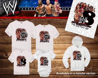 Wrestling Personalized Birthday Shirt - Tshirt - Hoodie - Onesie - Mom - Dad - Sister - Brother - Birthday