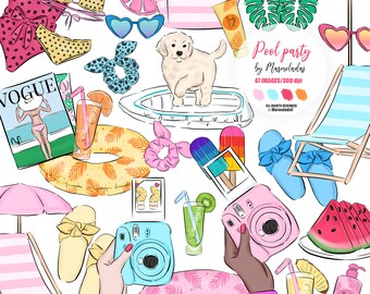 Download Beach Girl Clip Art Etsy