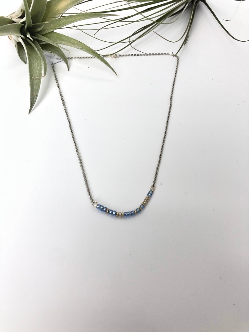 Customized Morse code silver chains Necklace