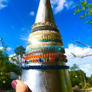 Colorful Square glass Adjustable Bracelets