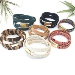 cork 10mm Triple Wrap diffuser cork bracelets