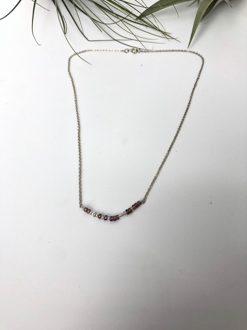 Customized Morse code silver chains Necklace