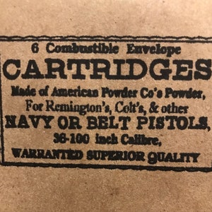 36 Cal. Cartridge Box Labels (20)