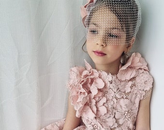 French Rosa Lace Tutu Dress