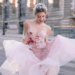 Bridal Couture, Wedding dress, Silk dress image 7