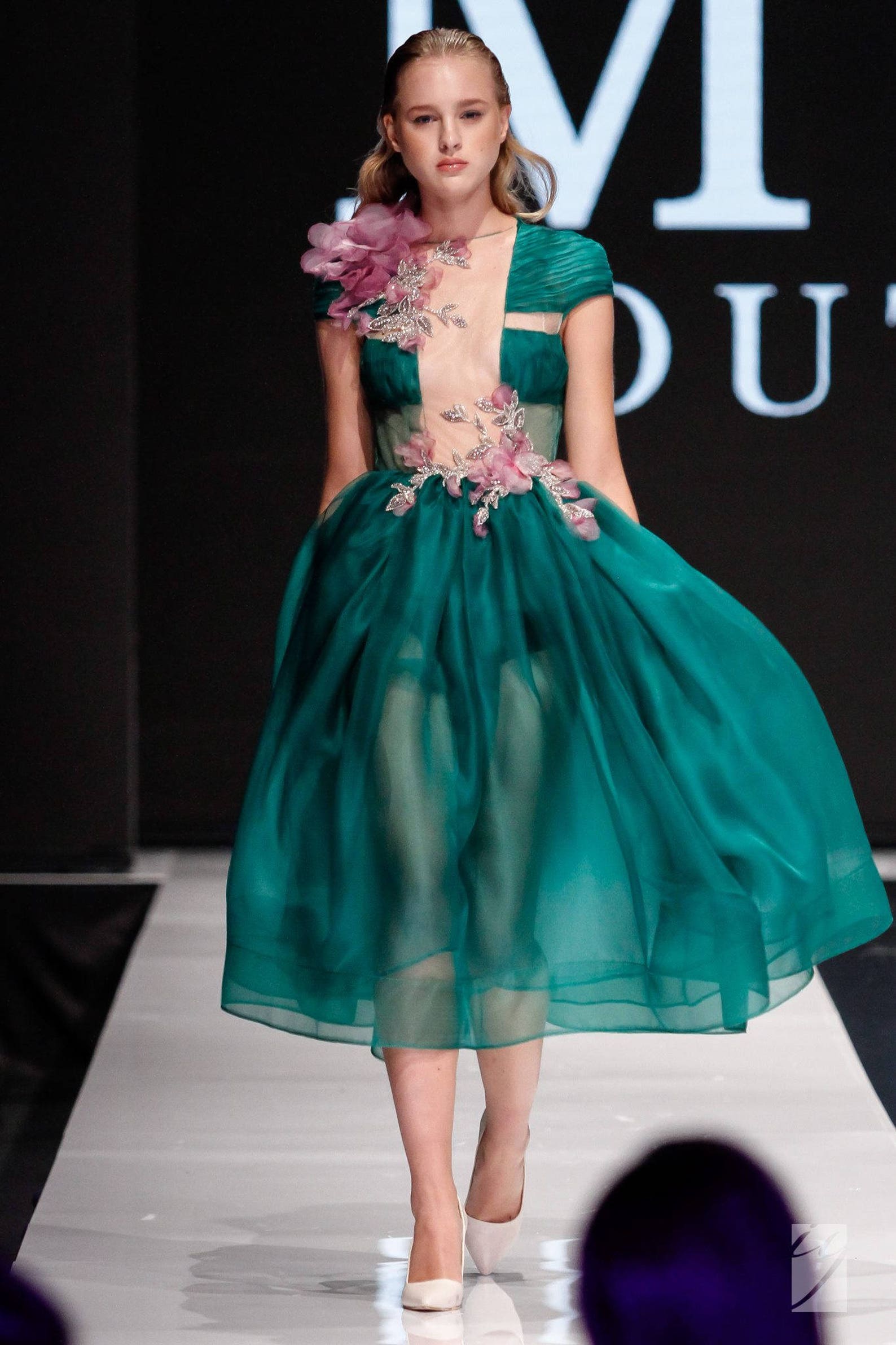 Bloomy organza dress