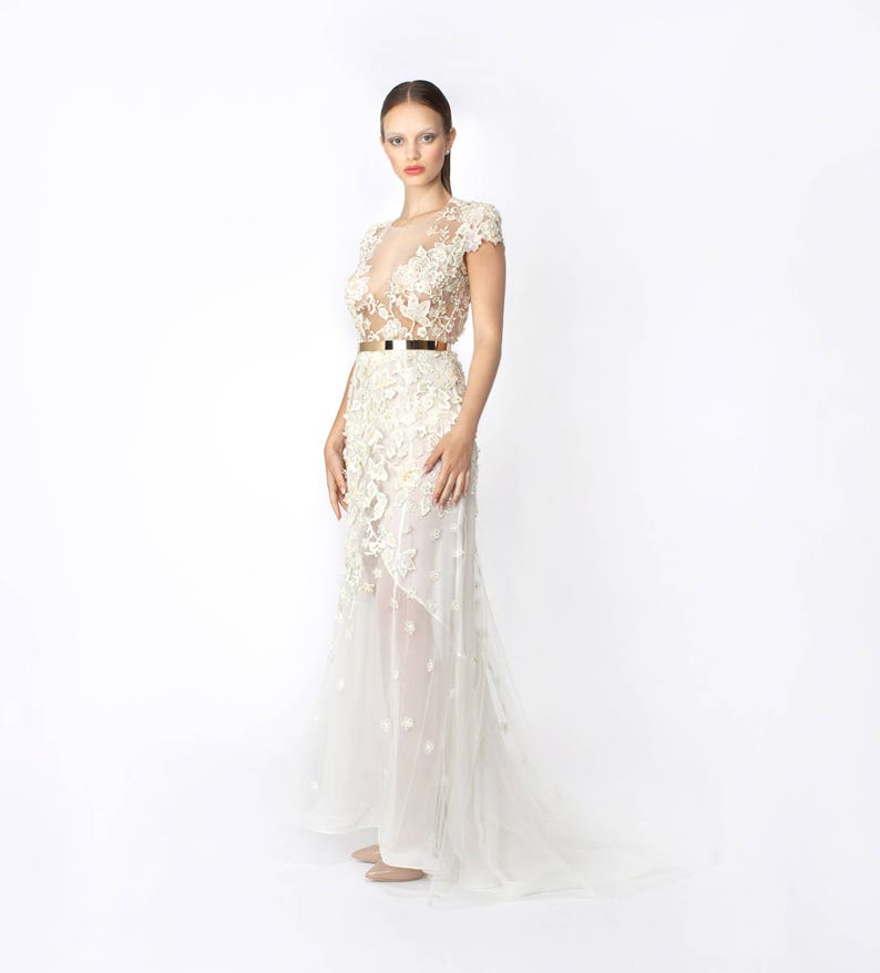 Bridal Couture, Wedding dress, Silk dress image 6