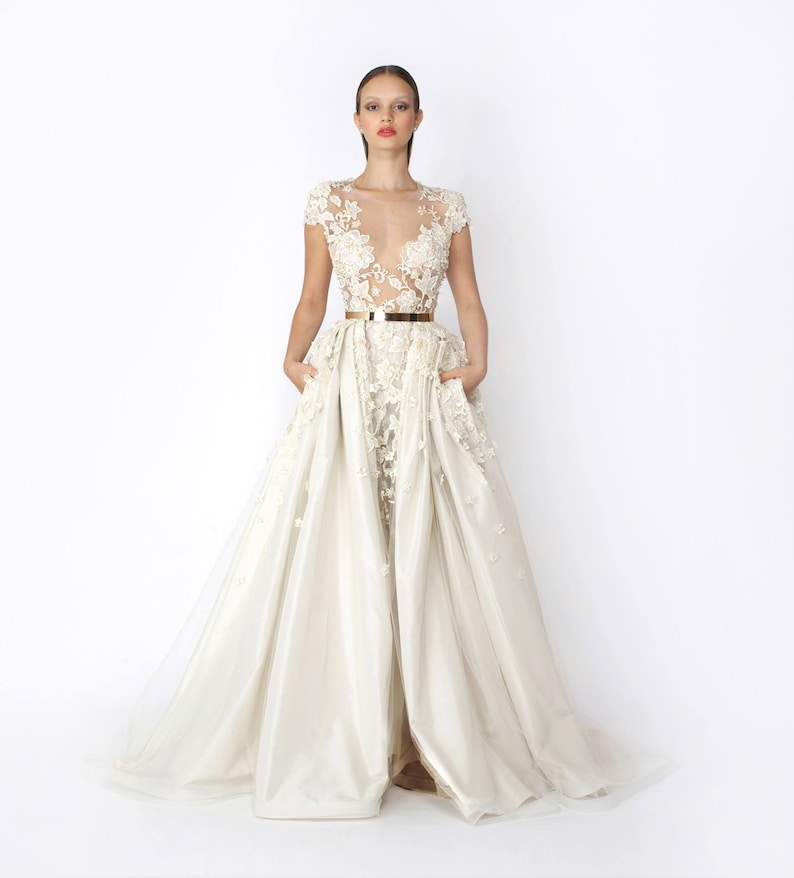 Bridal Couture, Wedding dress, Silk dress image 4