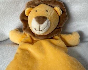 Lion Personalized Plush Lovey/Embroidered Baby Security Blanket