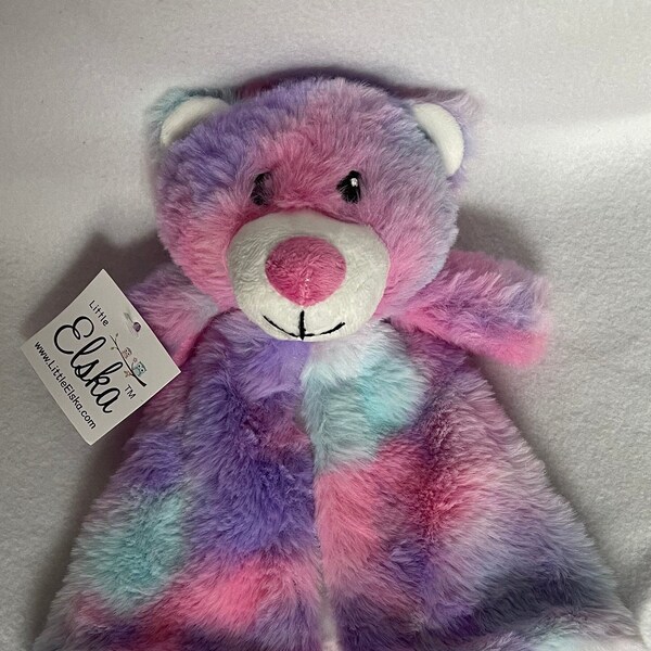 Pink Bear Lovey Etsy
